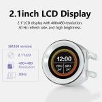SAMA SM360 PRO AIO 360mm Liquid Cooler 2.8 inch Screen LCD Display CPU Cooler_WHITE