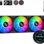 SAMA SM360 PRO AIO 360mm Liquid Cooler 2.8 inch Screen LCD Display CPU Cooler