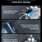 AsiaHorse AMICI-5GT RGB PC Fans, Infinity Mirror WHITE