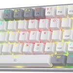 REDRAGON K616-RGB G/W 61KEY MECHANICAL GRAY WHITE