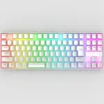 REDRAGON K616-RGB MECHANICAL WIRELESS,BLUETOOTH 2.4GHZ WHITE GREY