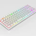 REDRAGON K616-RGB MECHANICAL WIRELESS,BLUETOOTH 2.4GHZ WHITE GREY