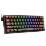 REDRAGON MECHANICAL KEYBOARD K617 CTB WIRED TRANSPARENT BLACK