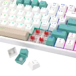 REDRAGON MECHANICAL KEYBOARD K643WGC-RGB PRO 94KEYS BLUETOOTH 2.4G+ WIRED TRI-MODES