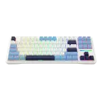 Redragon ANTONIUM K728 PRO 80% Wireless Gasket Gaming Keyboard, White & Blue