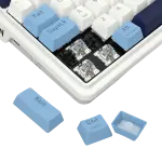 Redragon ANTONIUM K728 PRO 80% Wireless Gasket Gaming Keyboard, White & Blue