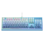 Redragon K654 RGB Gaming Keyboard, 104 Keys Wired Mechanical Keyboard w/Weighted Aluminum Frame