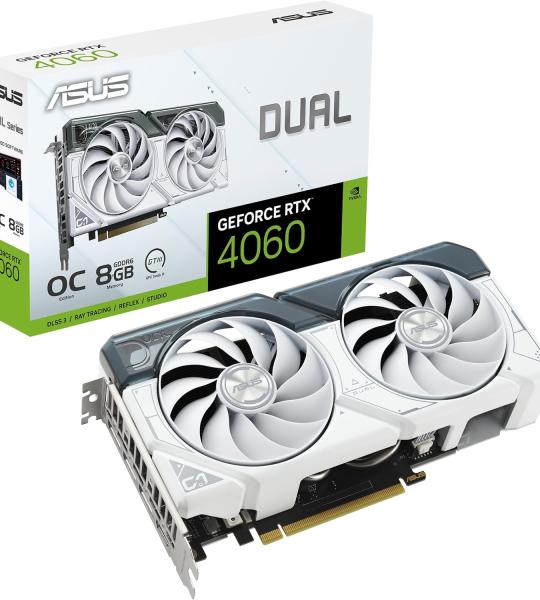 ASUS Dual GeForce RTX™ 4060 OC White Edition 8GB