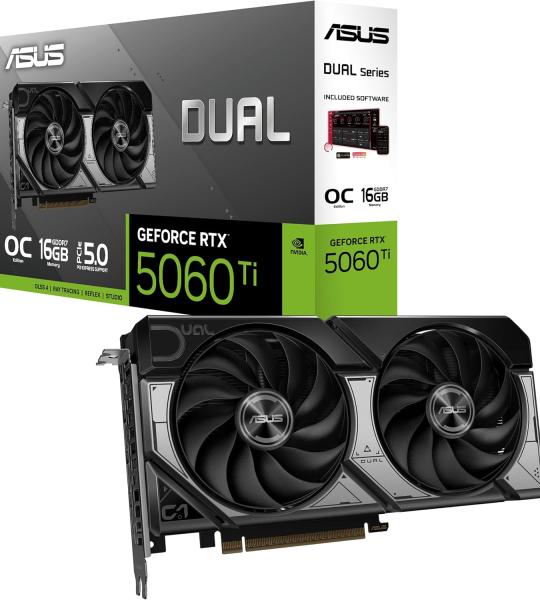 ASUS Dual GeForce RTX 5060 Ti 16GB GDDR7 OC Edition