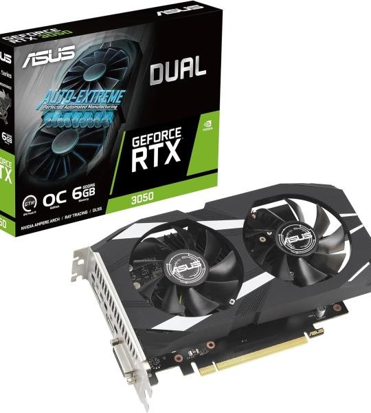 ASUS Dual NVIDIA GeForce RTX 3050 6GB OC Edition