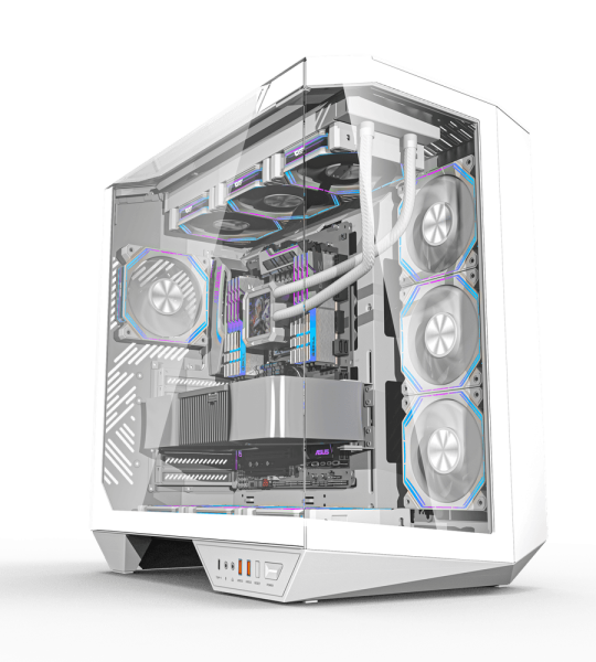 DY470 ATX PC Case WHITE