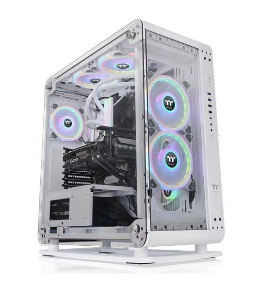 Core P6 Tempered Glass Snow Mid Tower Chassis