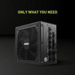 MSI MAG A1000GL PCIE 5 Gaming Power Supply - ATX 3.1 & PCIE 5.1