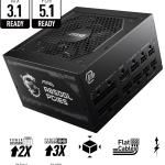 MSI MAG A850GL PCIE 5.1 & ATX 3.1 Gaming Power Supply - Full Modular