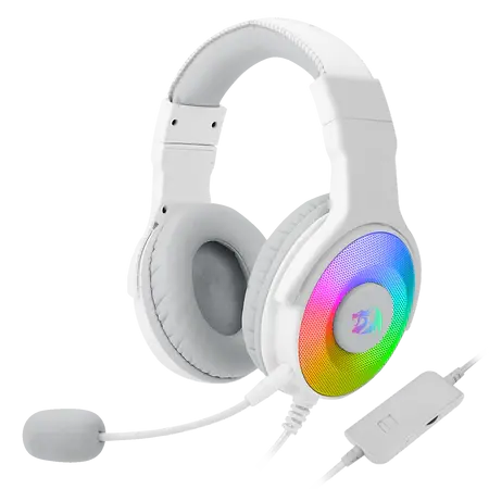 Redragon H350 Pandora RGB Wired Gaming Headset WHITE